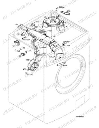 Взрыв-схема стиральной машины Zanussi ZKN7124 - Схема узла Dryer 265